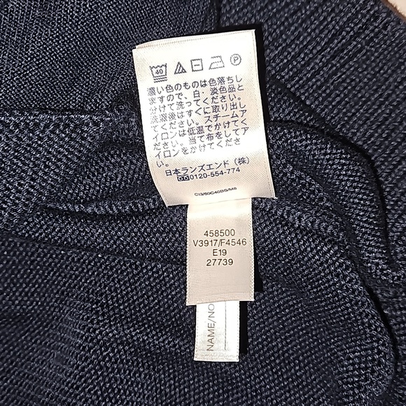 LANDS' END Men's Medium-sized Cotton Modal Button Front Cardigan Sw - Picture 4 of 9